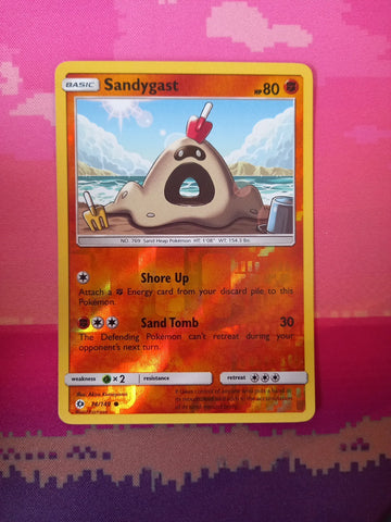 Pokemon Card Sandygast Sun & Moon Reverse Holo Common 74/149 Near Mint