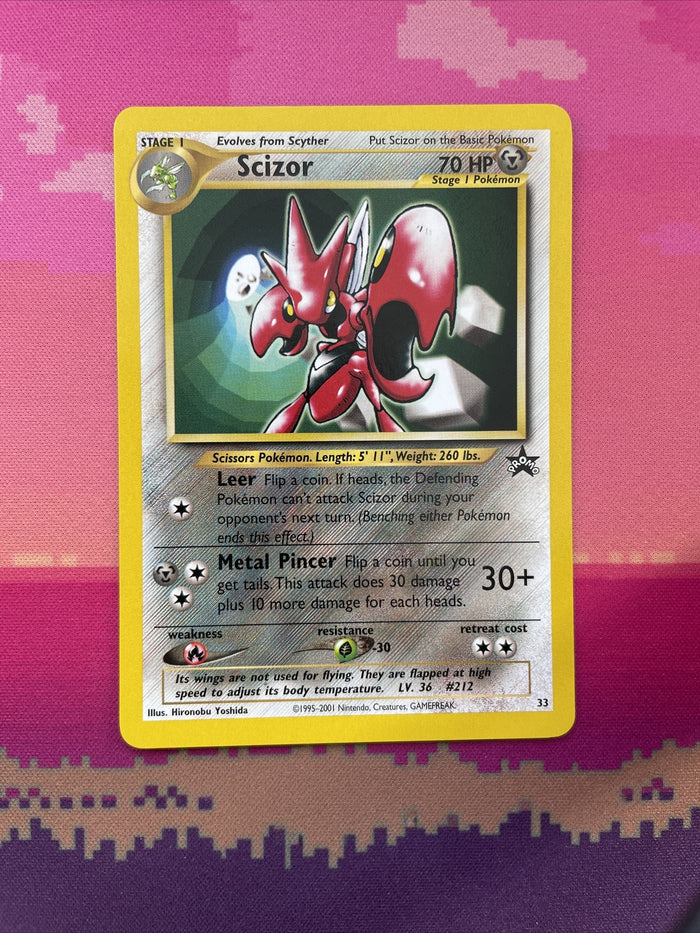 Pokemon Card Scizor Black Star Promo 33 Near Mint