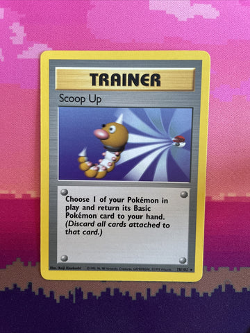 Pokemon Card Scoop Up Base Set Rare 78/102 Near Mint