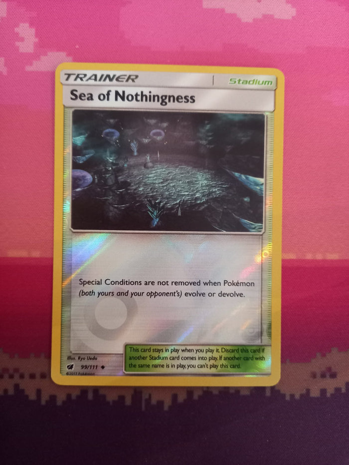 Pokemon Card Sea Of Nothingness Crimson Invasion Reverse Holo 99/111 Near Mint