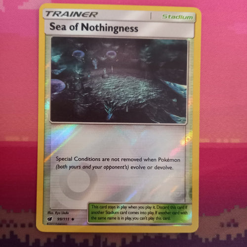 Pokemon Card Sea Of Nothingness Crimson Invasion Reverse Holo 99/111 Near Mint