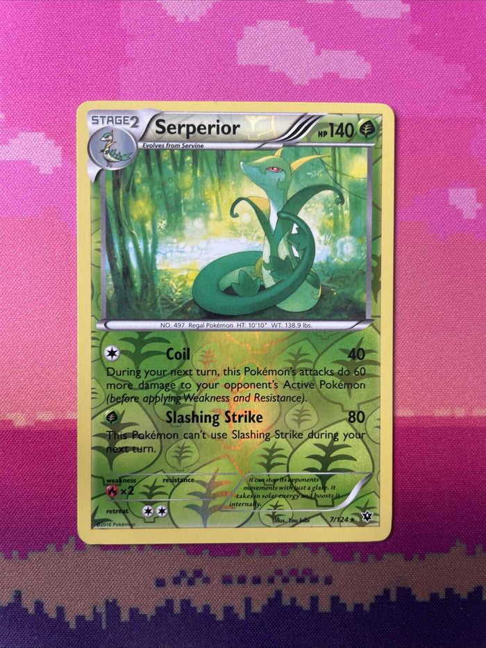 Pokemon Card Serperior Fates Collide Reverse Holo Rare 7/124 Near Mint