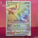 Pokemon Card Serperior VSTAR 196/195 Secret Rare Silver Tempest Near Mint