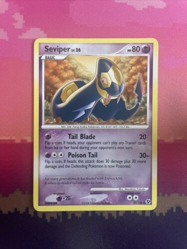 Pokemon Card Seviper Great Encounters Uncommon 52/106 Near Mint