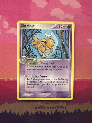 Pokemon Card Shedinja EX Deoxys Rare 14/107 Near Mint