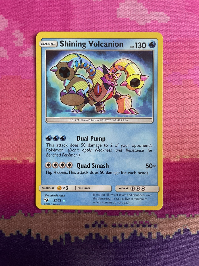 Pokemon Card Shining Volcanion Shining Legends Holo Shiny Rare 27/73 Near Mint