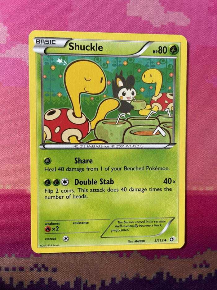 Pokemon Card Shuckle Legendary Treasures Uncommon 3/113 Near Mint