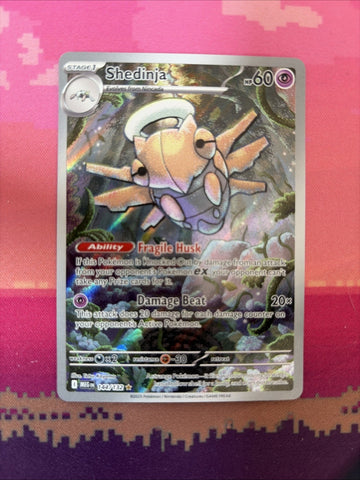 Pokemon Card Shuckle Mega Evolution Illustration Rare 144/132 Near Mint