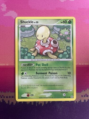 Pokemon Card Shuckle Secret Wonders Common 109/132 Near Mint