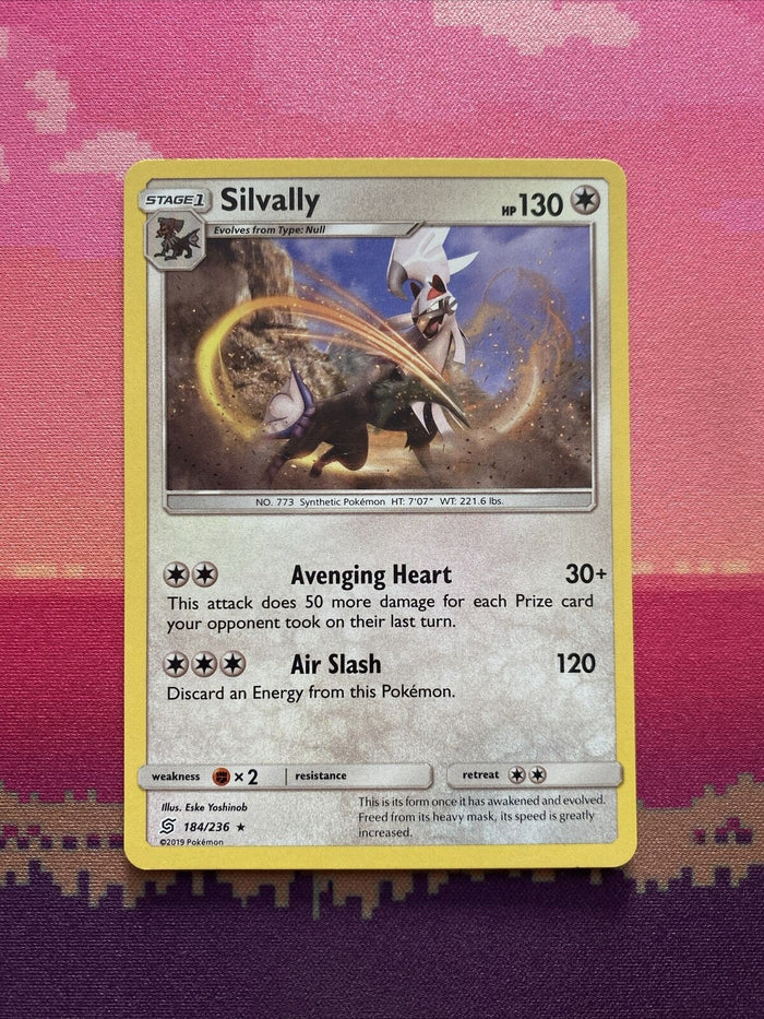 Pokemon Card Silvally Unified Minds Holo Rare 184/236 Near Mint