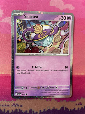 Pokemon Card Sinistea 062 Black Star Promo Cosmo Holo Near Mint