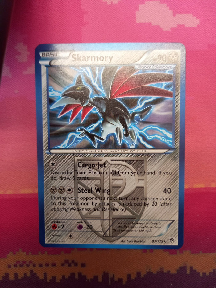 Pokemon Card Skarmory Plasma Storm Rare 87/135 Near Mint