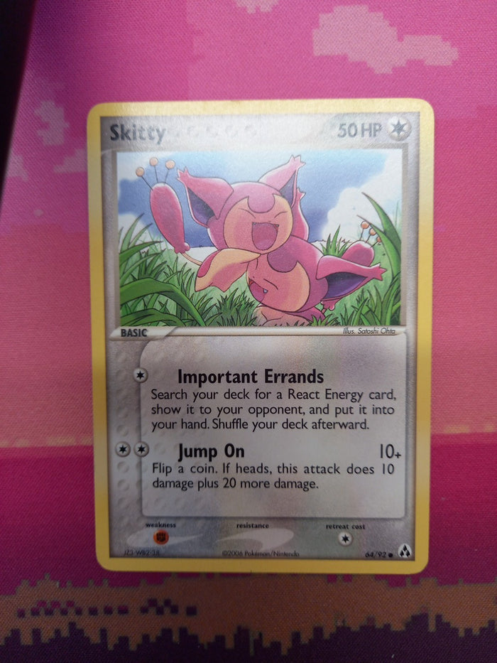 Pokemon Card Skitty EX Legend Maker Common 64/92 Near Mint