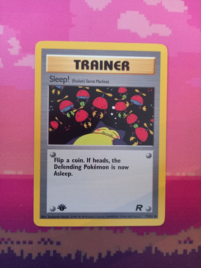 Pokemon Card Sleep! Team Rocket 1st Edition Common 79/82 Near Mint