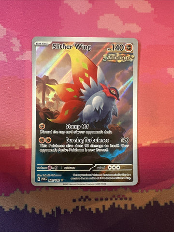 Pokemon Card Slither Wing 203/182 Illustration Rare Paradox Rift Near Mint
