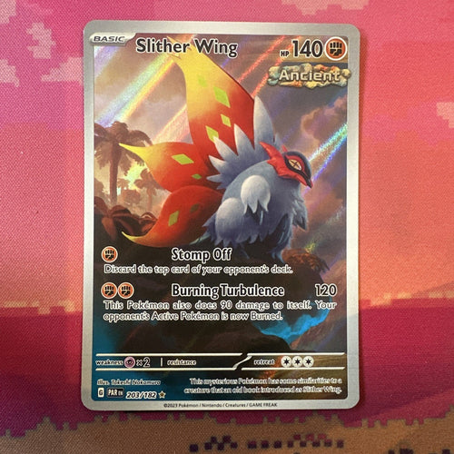 Pokemon Card Slither Wing 203/182 Illustration Rare Paradox Rift Near Mint