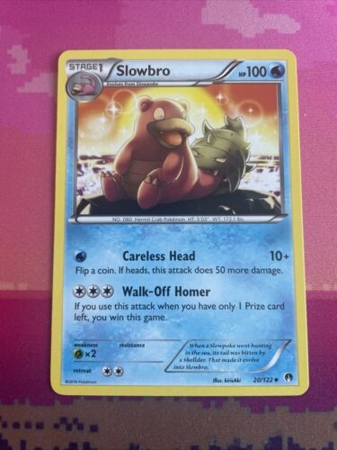Pokemon Card Slowbro Breakpoint Uncommon 20/122 Near Mint