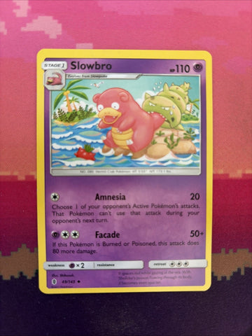 Pokemon Card Slowbro Guardians Rising Uncommon 49/145 Near Mint