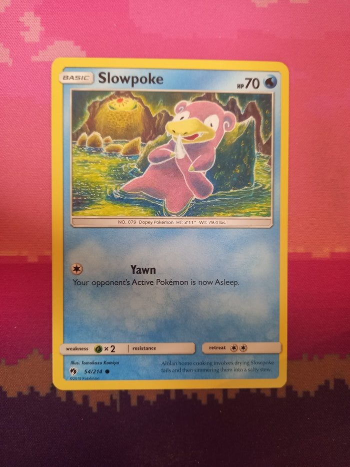 Pokemon Card Slowpoke Lost Thunder 54/214 Near Mint