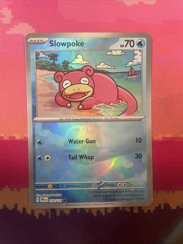 Pokemon Card Slowpoke Masterball Prismatic Evolutions 018/131 Near Mint