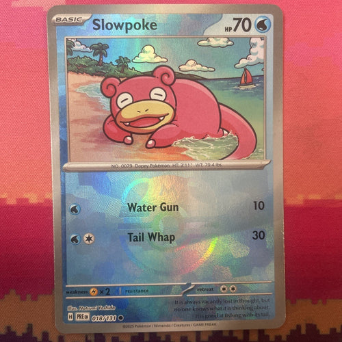 Pokemon Card Slowpoke Masterball Prismatic Evolutions 018/131 Near Mint
