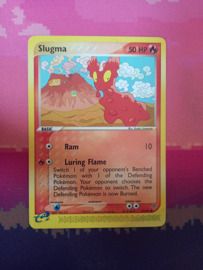 Pokemon Card Slugma Dragon 72/97 Near Mint