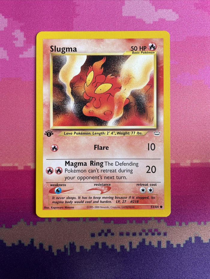 Pokemon Card Slugma Neo Revelation1st Edition Common 53/64 Near Mint