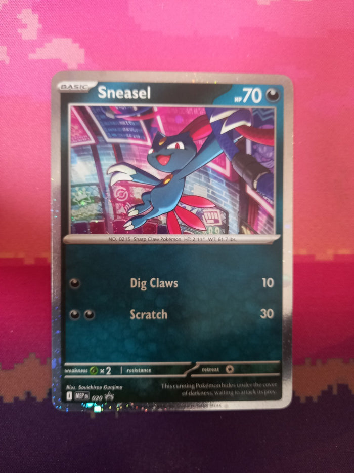 Pokemon Card Sneasel Black Star Promo 020 Near Mint