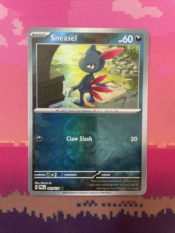 Pokemon Card Sneasel Masterball Prismatic Evolutions 061/131 Near Mint