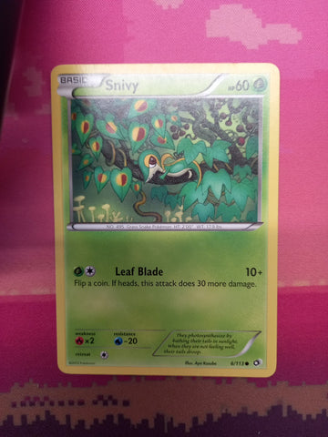 Pokemon Card Snivy Legendary Treasures Common 6/113 Near Mint