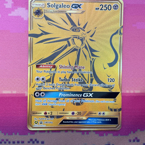 Pokemon Card Solgaleo GX SM104a Full Art SM Promos Near Mint