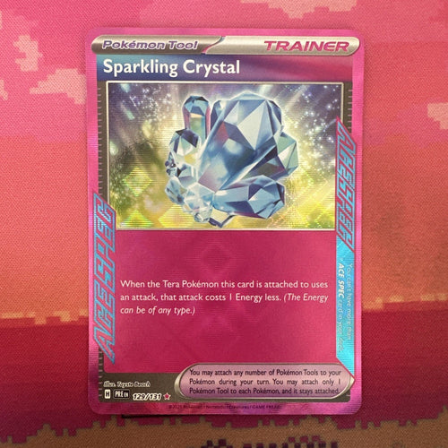 Pokemon Card Sparkling Crystal 129/131 Prismatic Evolutions Ace Spec Near Mint