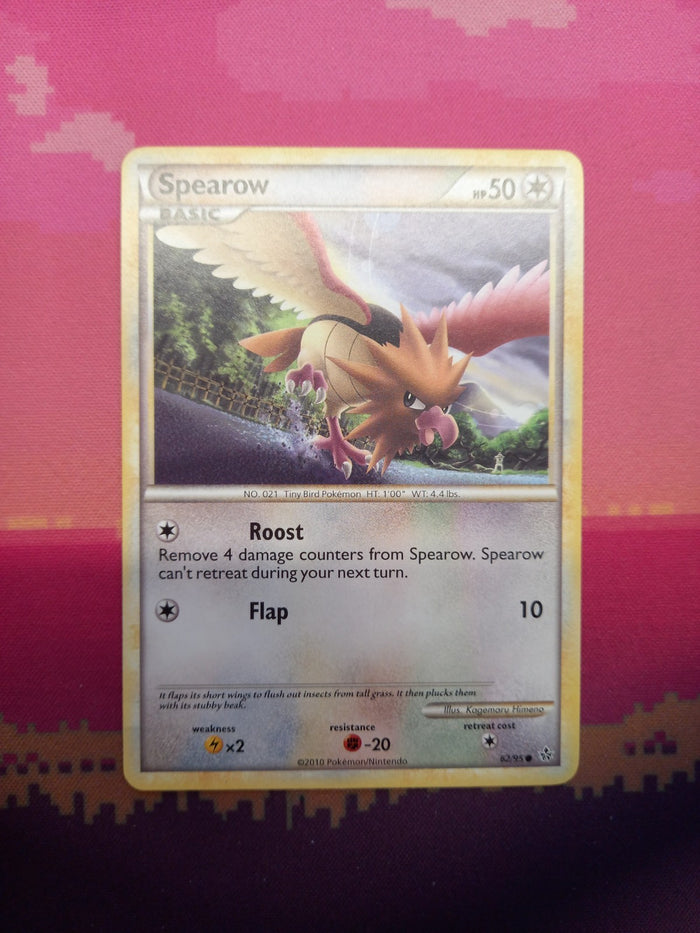 Pokemon Card Spearow Unleashed Common 62/95 Near Mint