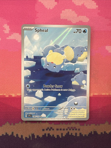 Pokemon Card Spheal 199/191 Illustration Rare Surging Sparks Near Mint