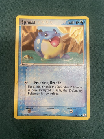 Pokemon Card Spheal Ex Hidden Legends Common 74/101 Light Play