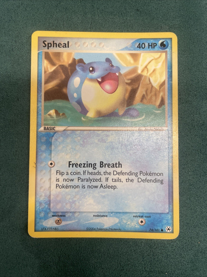 Pokemon Card Spheal Ex Hidden Legends Common 74/101 Light Play