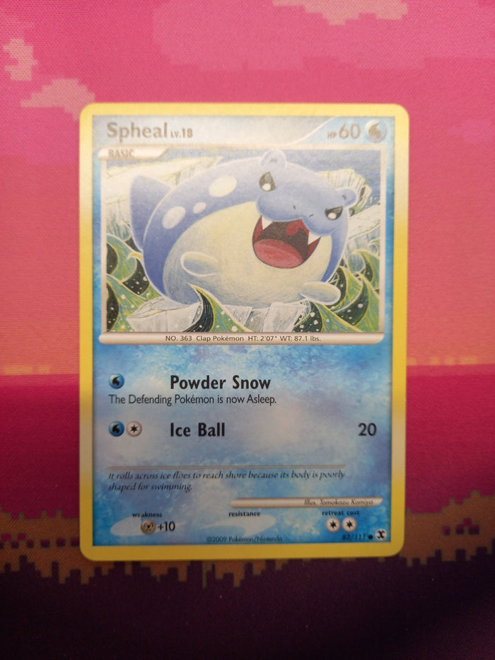 Pokemon Card Spheal Rising Rivals Common 82/111 Near Mint