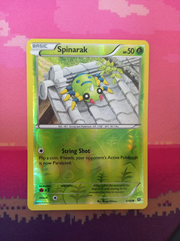 Pokemon Card Spinarak Ancient Origins Reverse Holo Common 5/98 Near Mint