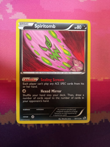 Pokemon Card Spiritomb Legendary Treasures 87/113 Near Mint