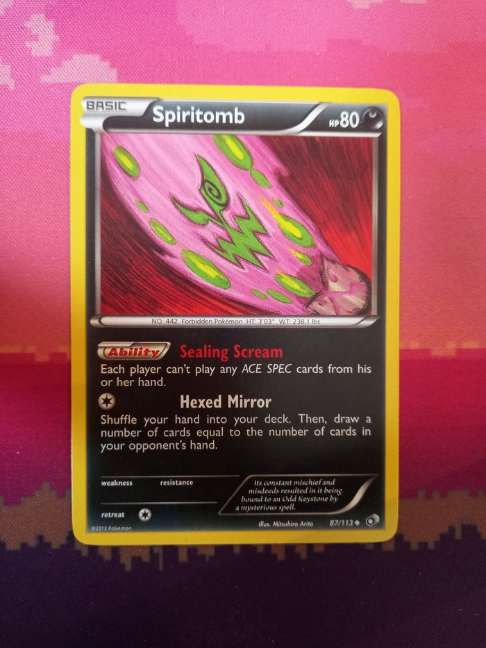 Pokemon Card Spiritomb Legendary Treasures 87/113 Near Mint