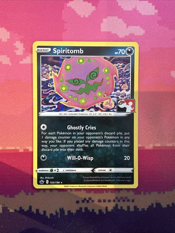 Pokemon Card Spiritomb Prize Pack Holo 103/198 Near Mint