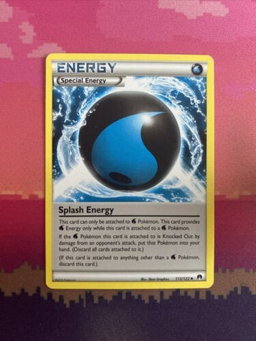 Pokemon Card Splash Energy Breakpoint Uncommon 113/122 Near Mint