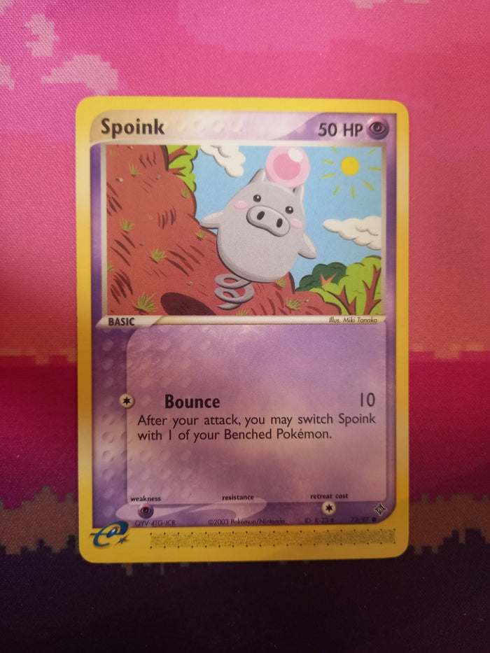 Pokemon Card Spoink Dragon 73/97 Near Mint