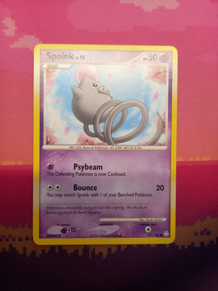 Pokemon Card Spoink EX Legends Awakened Common 121/146 Near Mint