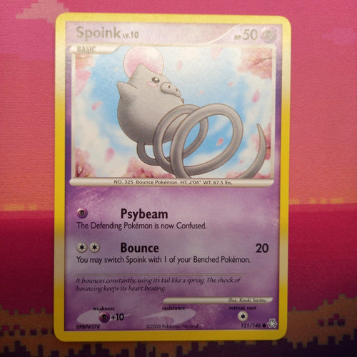 Pokemon Card Spoink EX Legends Awakened Common 121/146 Near Mint