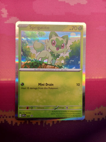 Pokemon Card Sprigatito SV Black Star Promo 001 Near Mint