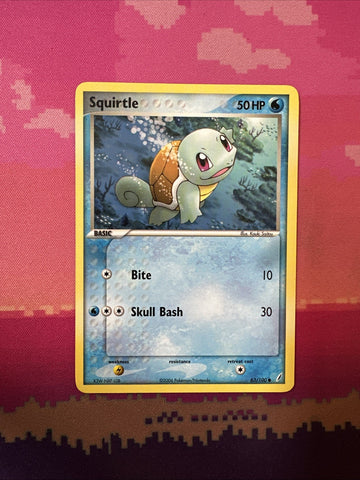 Pokemon Card Squirtle EX Crystal Guardians Common 63/100 Near Mint