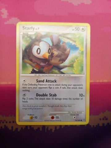 Pokemon Card Starly Stormfront Common 75/100 Near Mint