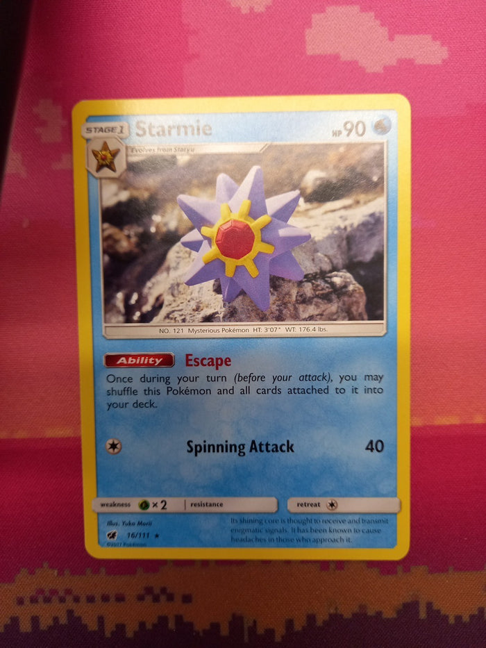 Pokemon Card Starmie Crimson Invasion Rare 16/111 Near Mint