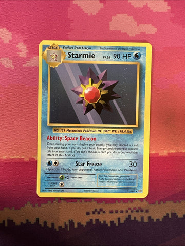 Pokemon Card Starmie Evolutions Rare 31/108 Near Mint